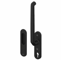 S2 hefschuifbeslag HSOV 40 inclusief inbouwkom PC69 zwart