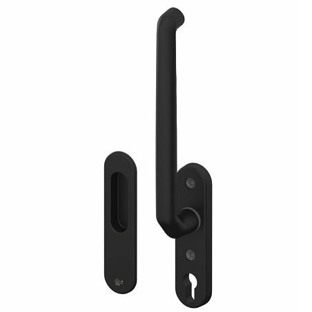 S2 hefschuifbeslag HSOV 40 inclusief inbouwkom PC69 zwart