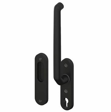 S2 hefschuifbeslag HSOV 40 inclusief opbouwkom PC69 zwart