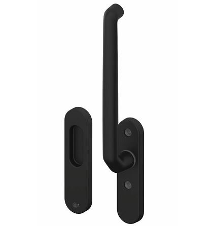 S2 hefschuifbeslag HSOV 40 inclusief opbouwkom Blind zwart