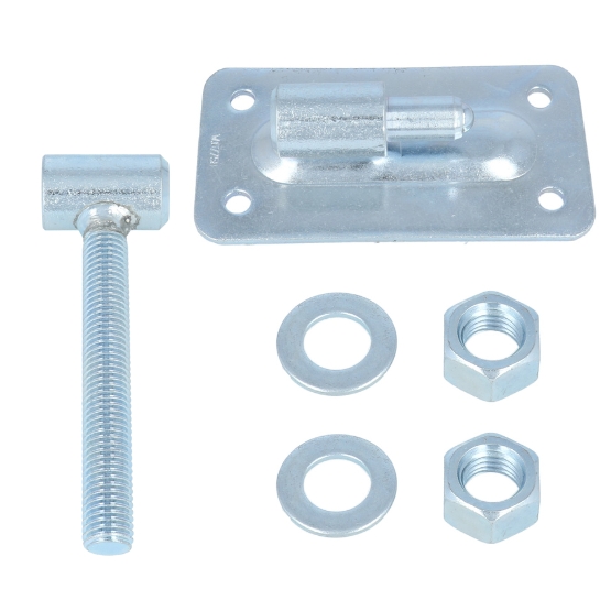 Verstelbaar poortscharnier paumelle M18 verzinkt