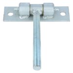 Verstelbaar poortscharnier paumelle M12x110 verzinkt