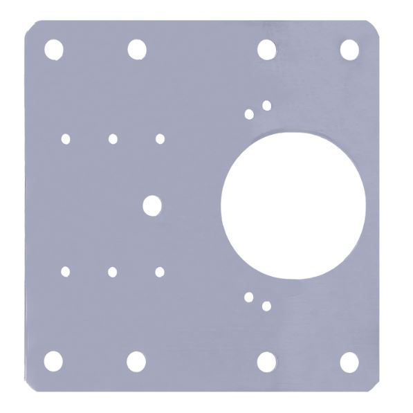 Scharnier reparatieplaat rvs