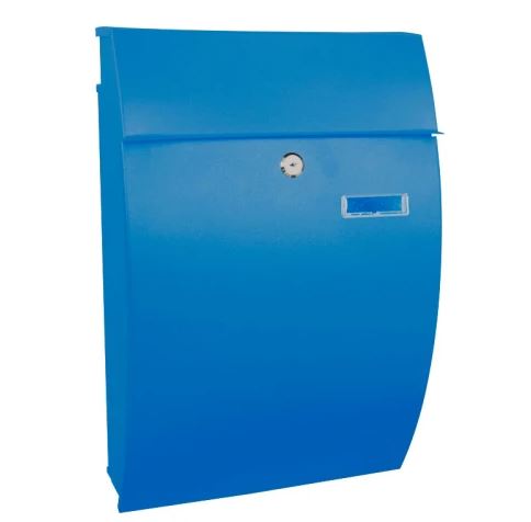 Wandbrievenbus Geronan blauw