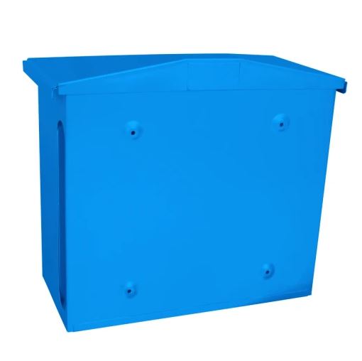 Wandbrievenbus Zamoran blauw