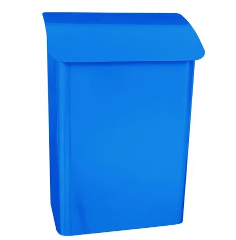 Wandbrievenbus Lugon blauw