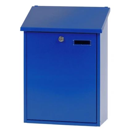 Wandbrievenbus Sebastian blauw