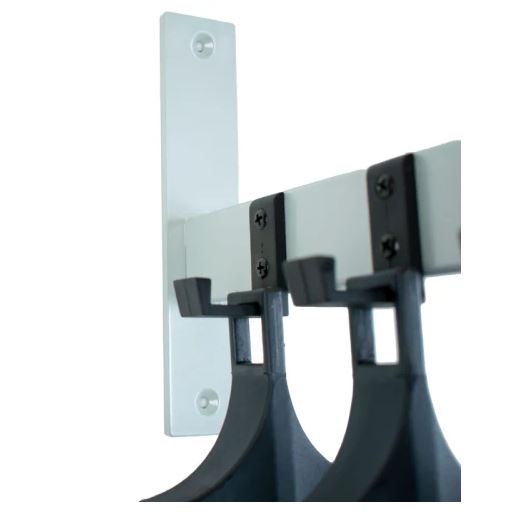 Wandgarderobe met 4 nylon haken en hangers