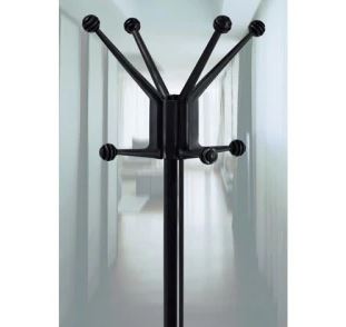 Staande kapstok Barcelona 8 haken zwart
