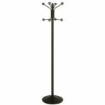 Staande kapstok Bilbao 8 haken zwart