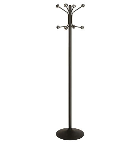 Staande kapstok Bilbao 8 haken zwart