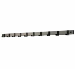 Wandgarderobe met 10 nylon haken