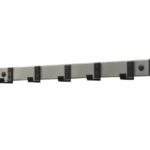 Wandgarderobe met 5 nylon haken