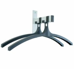Wandgarderobe met 2 nylon haken en hangers