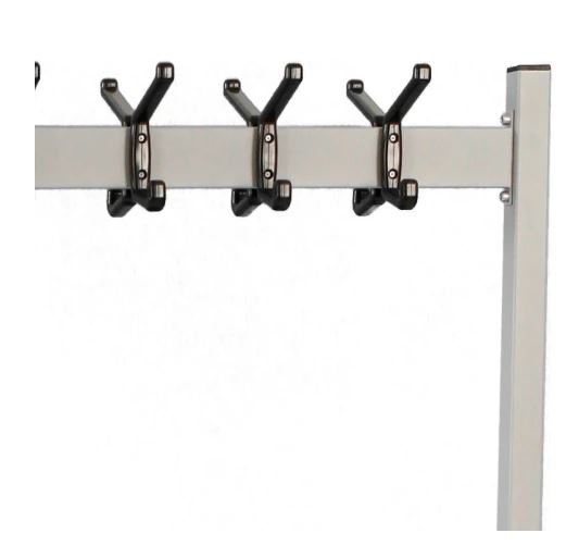 Verrijdbaar garderoberek dubbelzijdig 22 haken