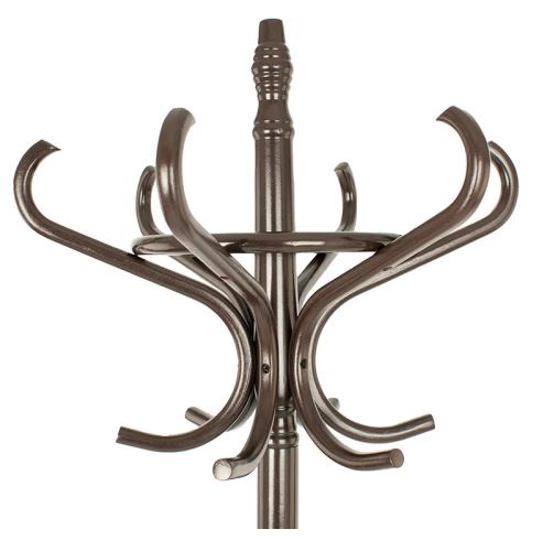 Staande kapstok Bistro 12 haken donkerbruin