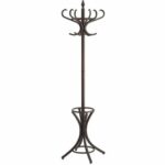 Staande kapstok Bistro 12 haken donkerbruin