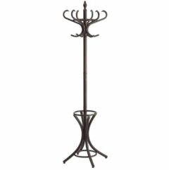 Staande kapstok Bistro 12 haken donkerbruin