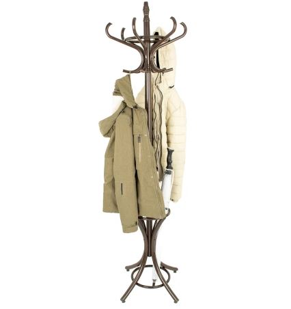 Staande kapstok Bistro 12 haken donkerbruin