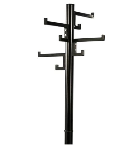 Staande kapstok Porcelain 4 dubbele haken zwart