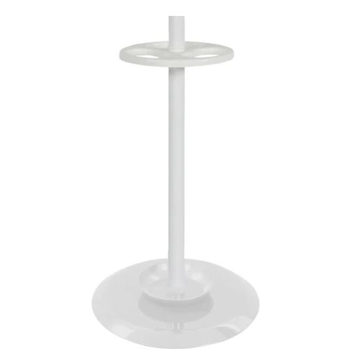 Staande kapstok Porcelain 4 dubbele haken wit