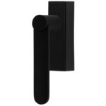 Draaikiepgarnituur TENSE BB103-DKLOCK rechts mat zwart