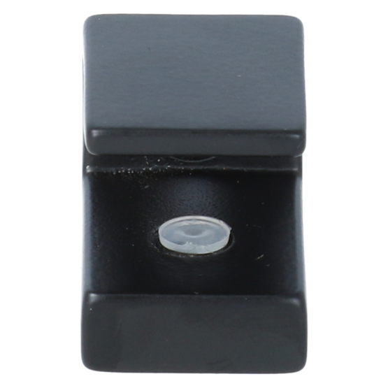 Plankdrager mini vierkant 22x30 mm zamak zwart