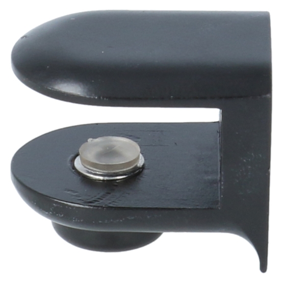 Plankdrager mini rond 21x26 mm zamak zwart