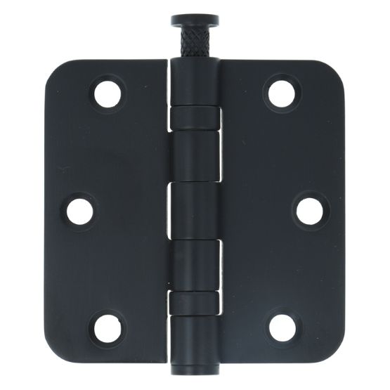 ODShop kogellagerscharnier afgerond 76x76 zwart