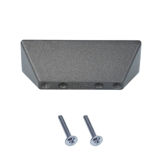 Greep zamak 32 mm antraciet