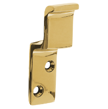 Intersteel sluitplaat met haak tbv wc-overslag vrijbezet messing ongelakt