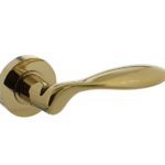 Intersteel Deurkruk George op rond rozet pvd messingkleur