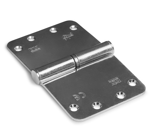 SKG3 Kogelstift paumelle ronde hoek 89x150 mm rechts staal verzinkt