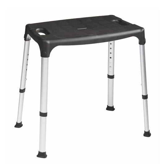 SecuCare Douchestoel Quattro verstelbaar zwart