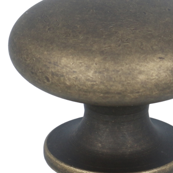 Knop zamak 30mm messing antiek