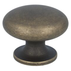 Knop zamak 30mm messing antiek