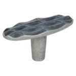 Knop zamak 58mm ijzerkleurig schaduweffect