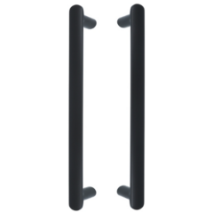 Set deurgrepen zamak 200 mm zwart