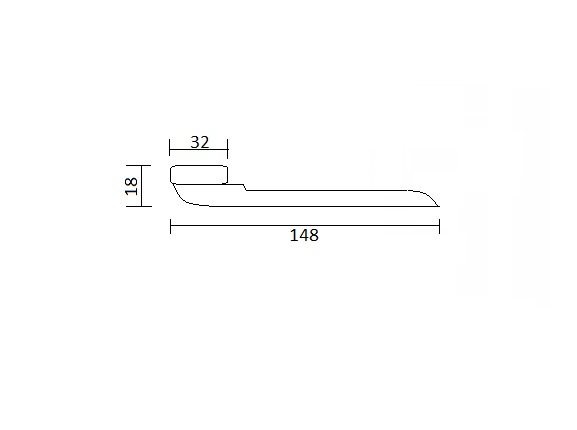 S2 veiligheidsbeslag smal buiten schild PC92 OV SKG3 met kerntrekbeveiliging - Afbeelding 3