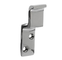 Intersteel sluitplaat met haak tbv wc-overslag vrijbezet nikkel