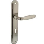 Intersteel Deurkruk Bjorn op schild SL72 nikkel mat