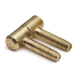 Meubel Inboorpaumelle 13 x 35 mm staal vermessingd