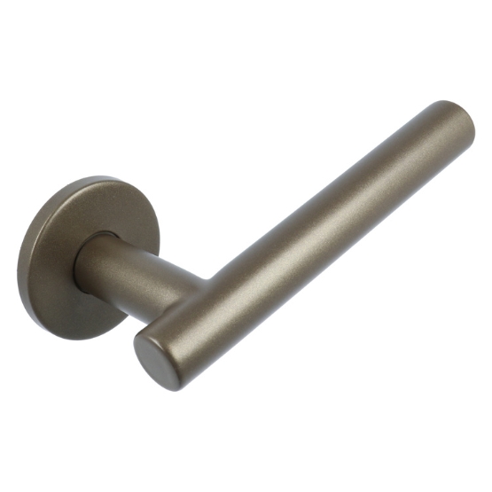 Deurkruk Joey op ronde rozet Brons