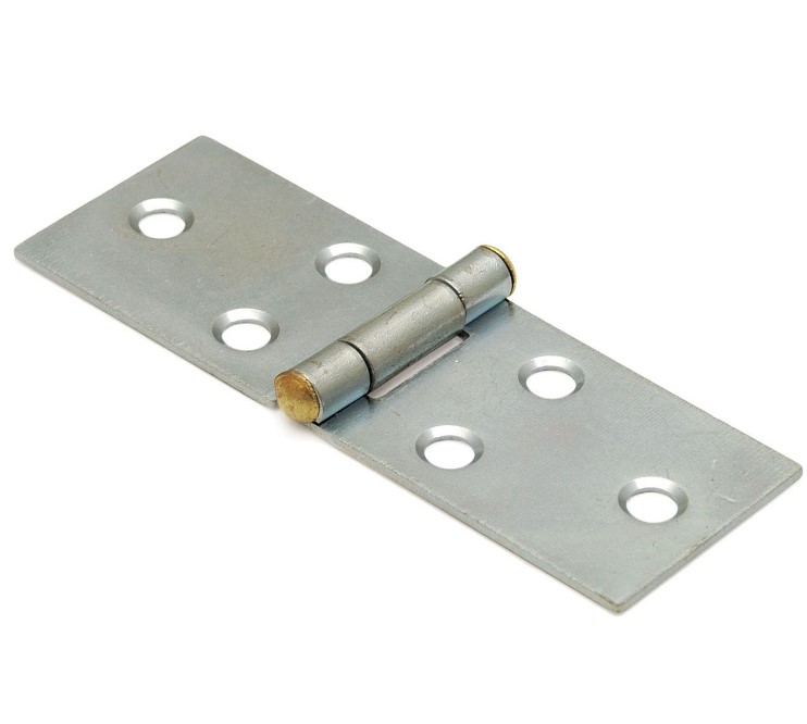 Klepscharnier blank verzinkt 28x80 mm