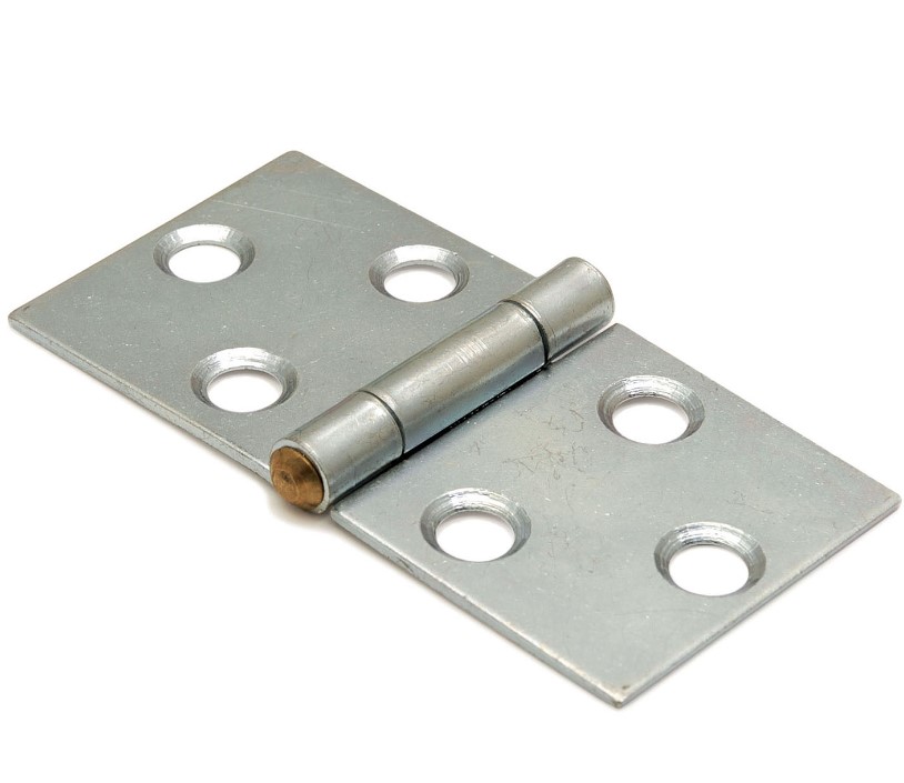 Klepscharnier blank verzinkt 40x80 mm