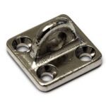 Oog tbv kajuithaak 200 mm messing vernikkeld