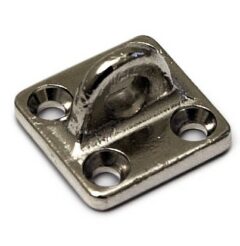 Oog tbv kajuithaak 50/75/100 mm messing vernikkeld