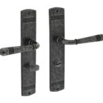 Intersteel Deurkruk Helena op schild WC63/8 oud grijs