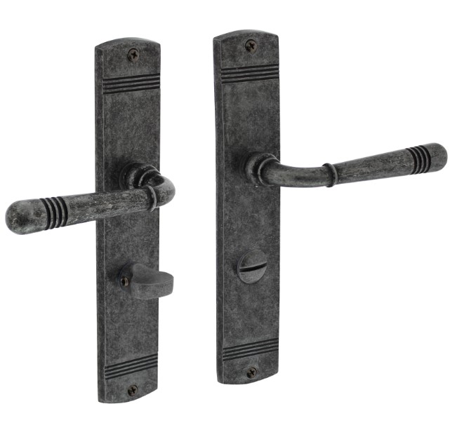 Intersteel Deurkruk Helena op schild WC63/8 oud grijs