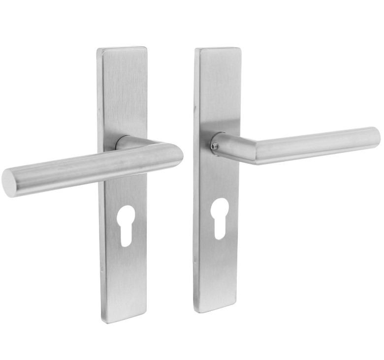 Intersteel Deurkruk Hoek 90° op verdekt schild Recht PC55 RVS